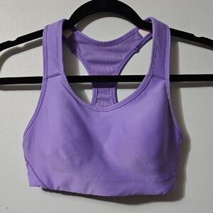 Avia Lavender Pull Over Lightly Padded Sports Bra Size SCH
